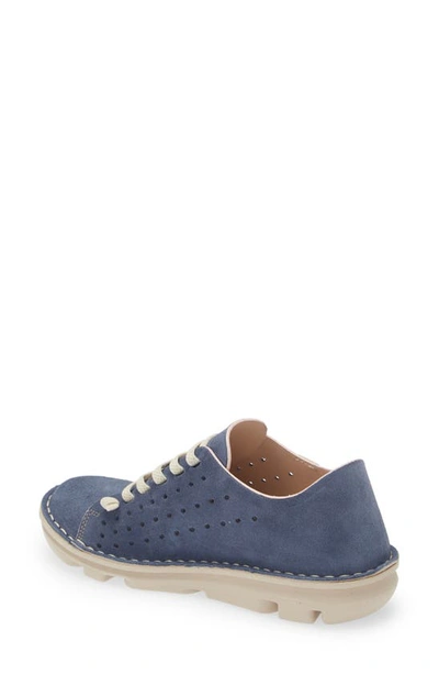 On Foot Perforated Sneaker In Jeans Blue