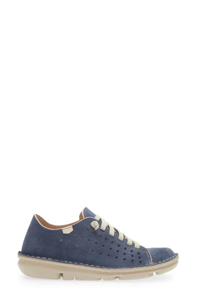 On Foot Perforated Sneaker In Jeans Blue