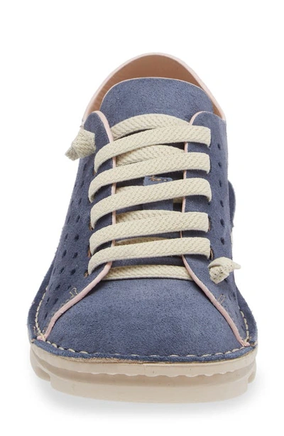 Shop On Foot Perforated Sneaker In Jeans Blue