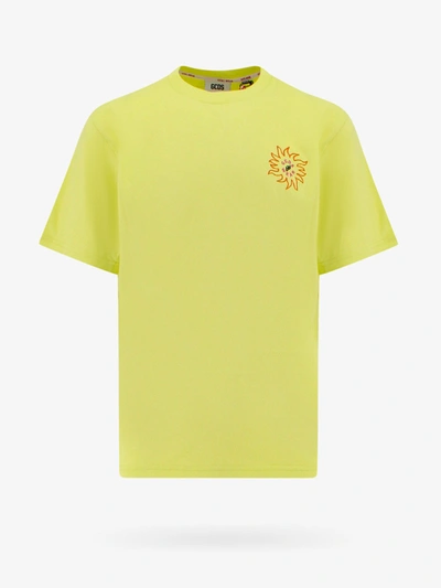Shop Gcds T-shirt In Yellow