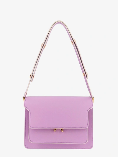 Shop Marni Trunk Bag In Purple