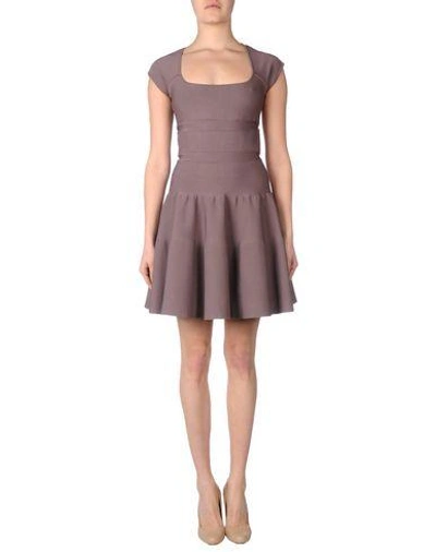 Shop Issa Short Dress In Dove Grey