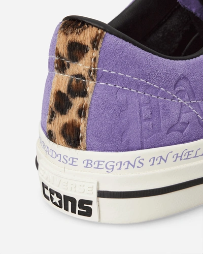 Shop Converse Sean Pablo One Star Pro Sneakers Purple In Multicolor