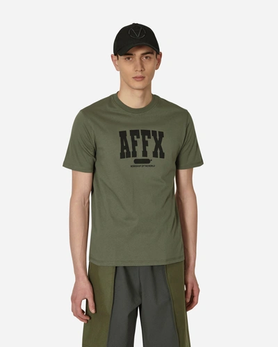 Shop Affxwrks Varsity T-shirt In Green