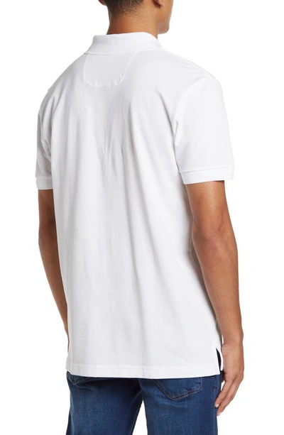 Hugo Boss Piro Solid Regular Fit Polo In White