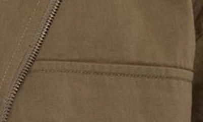 Blu Pepper Oversized Utility Jacket In Olive
