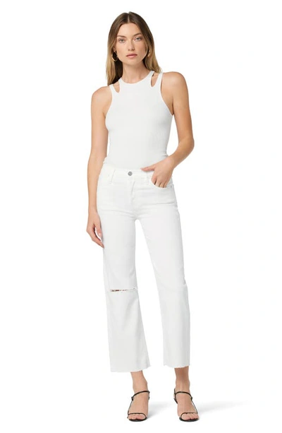 Shop Hudson Rosie Ripped Wide Leg Crop Jeans In White