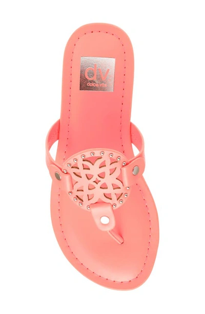 Shop Dolce Vita Dv  Cotta Thong Sandal In Coral