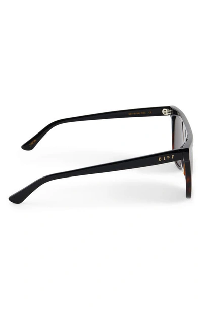 Diff Stevie 55mm Flat Top Sunglasses In Grey