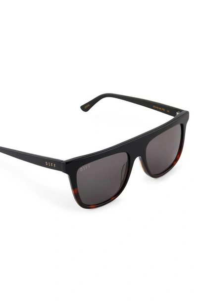Diff Stevie 55mm Flat Top Sunglasses In Grey