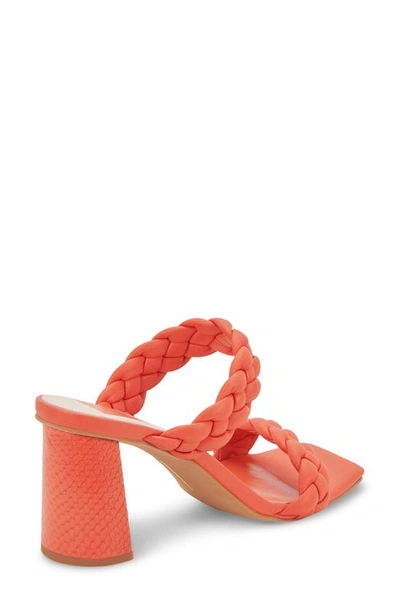 Shop Dolce Vita Paily Braided Sandal In Persimmon Stella