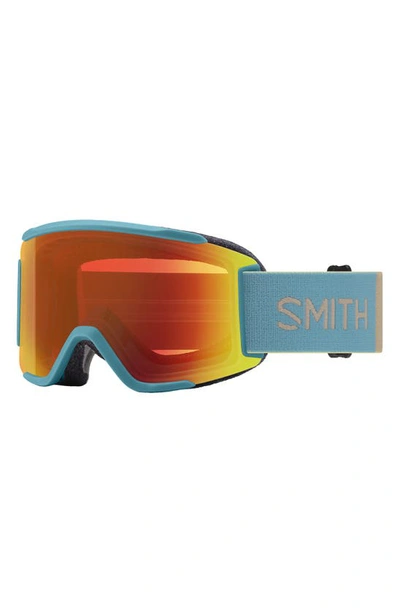 Shop Smith Squad 180mm Chromapop™ Snow Goggles In Storm Colorblock / Red
