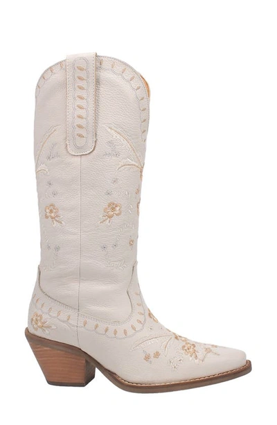 Dingo Full Bloom Western Boot In White