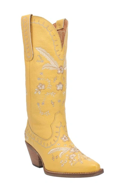 Shop Dingo Full Bloom Western Boot In Yellow