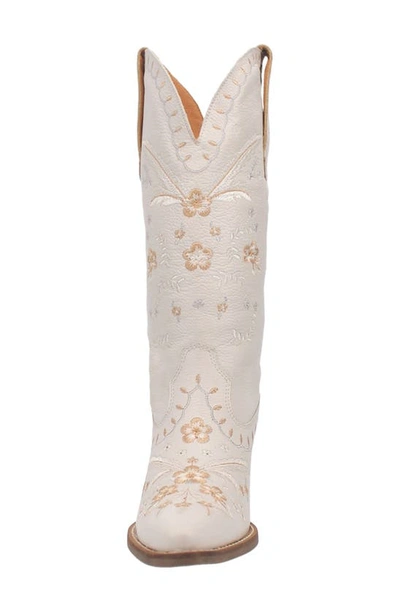 Dingo Full Bloom Western Boot In White
