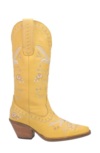 Shop Dingo Full Bloom Western Boot In Yellow