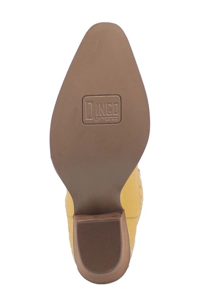 Dingo Full Bloom Western Boot In Yellow