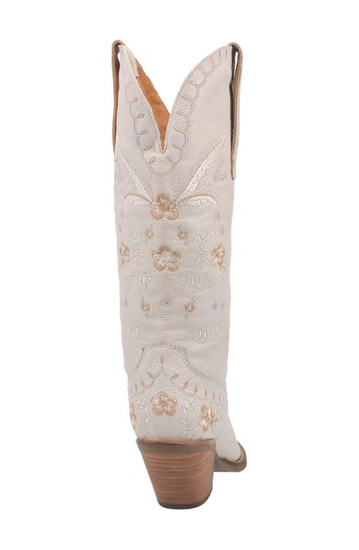 Dingo Full Bloom Western Boot In White