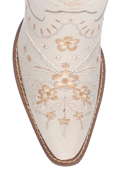 Dingo Full Bloom Western Boot In White
