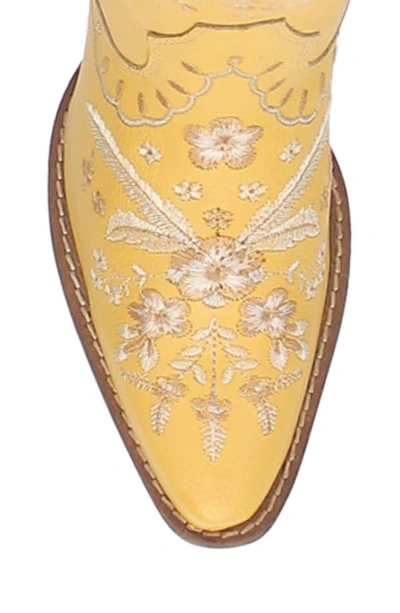 Dingo Full Bloom Western Boot In Yellow