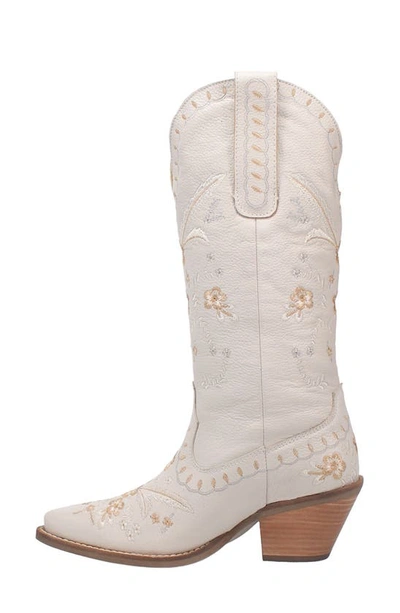 Dingo Full Bloom Western Boot In White