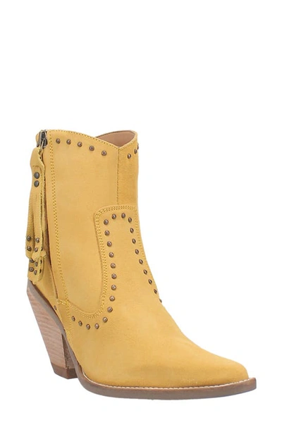 Shop Dingo Classy N Sassy Western Boot In Yellow Suede
