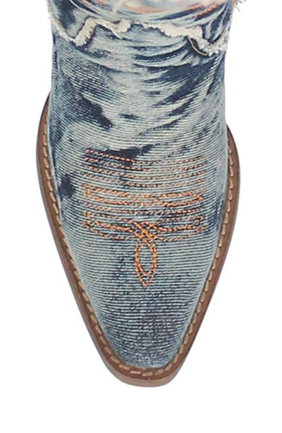 Dingo Texas Tornado Knee High Western Boot In Blue