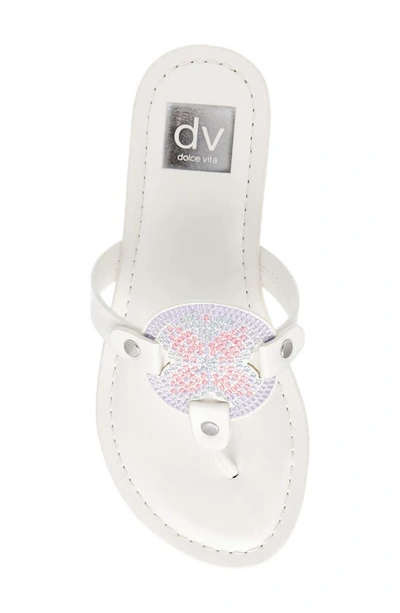 Shop Dolce Vita Cutesy Sandal In White Multi