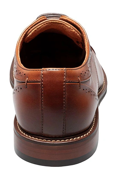 Stacy Adams Kallum Cap Toe Lace Mens Cap Closed Toe Oxford Shoes In Cognac