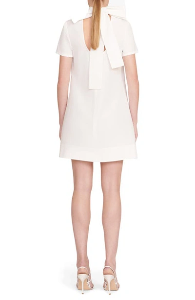 Shop Staud Ilana Short Sleeve Minidress In White