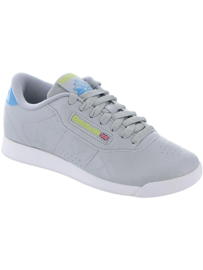 Reebok Princess Womens Leather Lifestyle Athletic And Training Shoes In Grey  | ModeSens