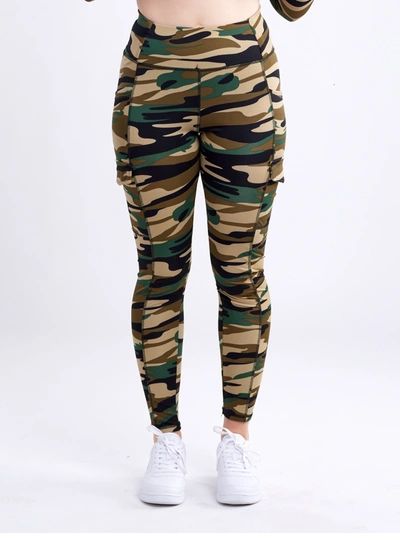Shop Jupiter Gear High-waisted Tactical Outdoor Leggings With Side Cargo Pockets In Multi