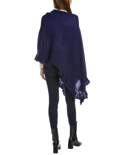 Hannah Rose Cashmere Topper In Blue