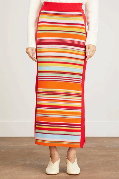 Shop Alemais Alexandra Stripe Skirt In Mixed Stripe In Multi