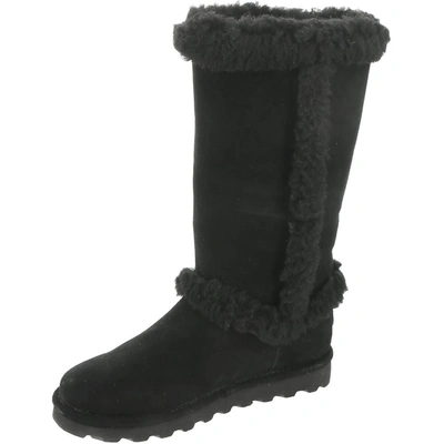 Shop Bearpaw Kendall Womens Suede Cold Weather Mid-calf Boots In Black