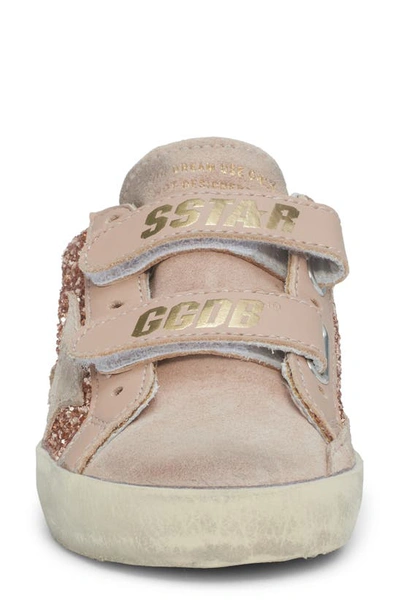 Shop Golden Goose Kids' Old School Low Top Sneaker In Peach/ Beige