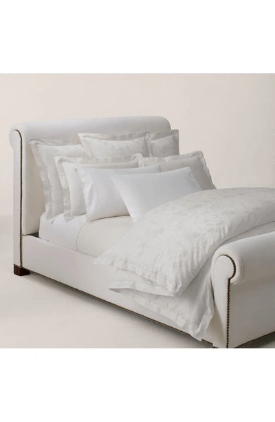 Shop Ralph Lauren Bethany Jacquard Organic Cotton Pillow Sham In Platinum