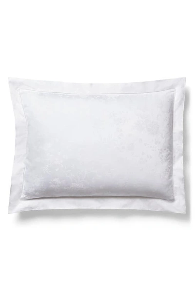 Shop Ralph Lauren Bethany Jacquard Organic Cotton Pillow Sham In Studio White