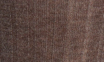 Shop Canali Ribbed Cashmere & Silk Socks In Brown