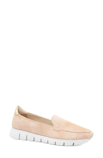 Shop Amalfi By Rangoni Jake Flat In Nude Cashmere/platino