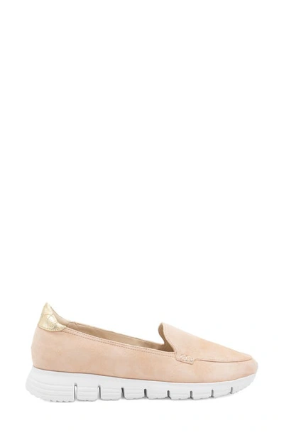 Amalfi By Rangoni Jake Flat In Nude Cashmere/platino