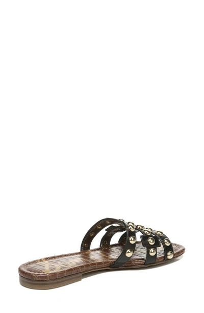 Shop Sam Edelman Bay Cutout Slide Sandal In Black