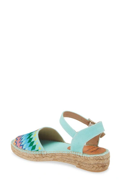 Shop Toni Pons Love Embroidered Espadrille Sandal In Rainbow