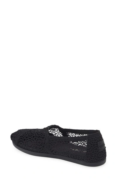 Shop Toms Alpargata Slip-on In Black Crochet
