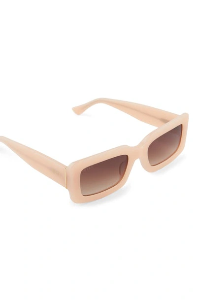Diff Indy 51mm Gradient Rectangular Sunglasses In Brown Gradient