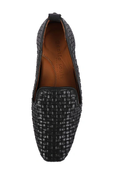 Shop Gentle Souls By Kenneth Cole Morgan Smoking Slipper In Black