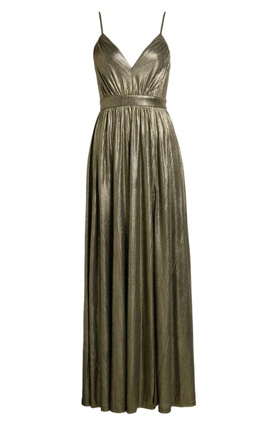 Shop Lulus Beyond Exquisite Gown In Gold Metallic