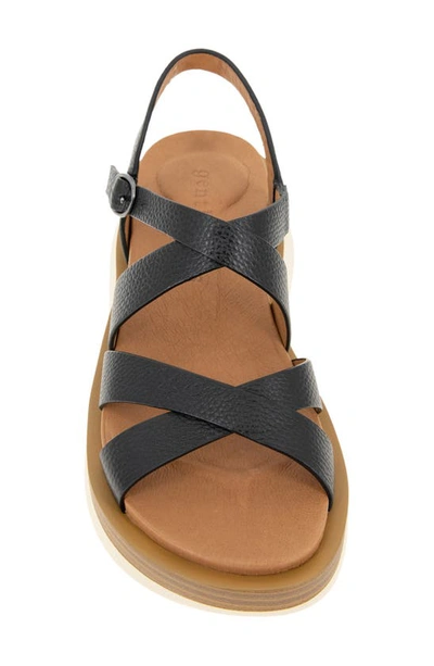 Shop Gentle Souls By Kenneth Cole Rebha Strappy Wedge Sandal In Black