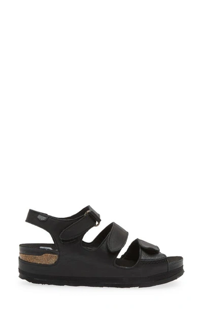 On Foot 201 Slingback Platform Sandal In Negre Black