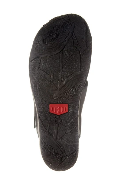 On Foot 201 Slingback Platform Sandal In Negre Black